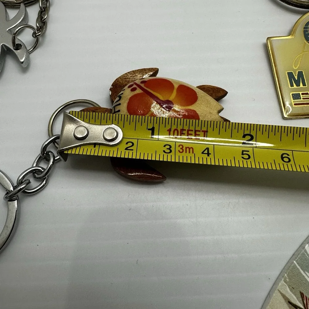 Hawaiian Islands lot 9 Keychain Purse Charm Surfboard Turtle Aloha Maui Marathon